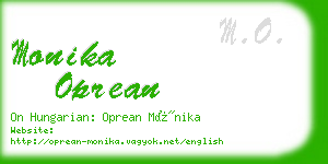 monika oprean business card